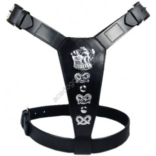 Extra Large LEATHER DOG HARNESS